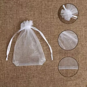 sachet cadeau premium 2meety – organza + ruban satin